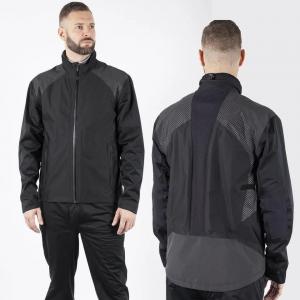                   Custom Utility Golf Waterproof Jacket Outwear Coat Waterproof Rain Suits OEM Pockets Black Nylon Softshell Jacket for Men              Manufactures