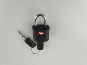 China Hot sale PC  Travel Luggage TSA  lock&25.7g Tsa Lock&Black Plastic  padlock with key on sale