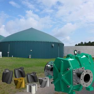  320 Rpm Cast Iron Biogas Water Pump , Stable Digested Sludge Lobe Pump Manufactures