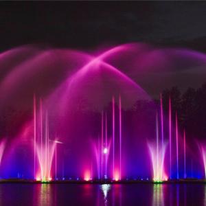 China DMX Control Modern Floating Fountain With Computer Programmer on sale