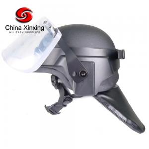 China NIJ IIIA Army Police Bulletproof Equipment Glass Ballistic Visor Face Shield on sale