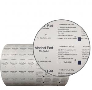 China Medical Aluminum Foil Paper for Alcohol Antiseptic Wipes in 1-9 Color Options on sale