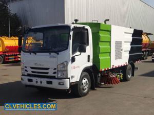  ISUZU KV100 130hp 5000L Water 5000L Garbage Tank Sweeper Truck Manufactures