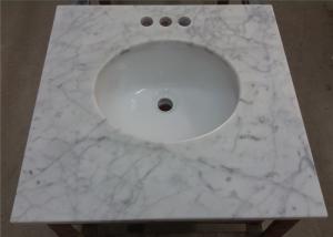 China Customized Marble Vanity Tops 25 Inches For Bathroom Countertops on sale