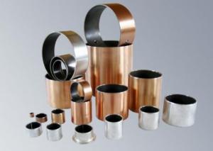 China PTFE + Porous Bronze Powder Steel Backing Self Lubricating Bushing Du Bearing / Du Bush ( SF-1 ) on sale