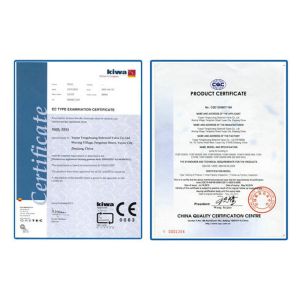 WENZHOU NAISAILE SOLENOID VALVE CO.,LTD Certifications