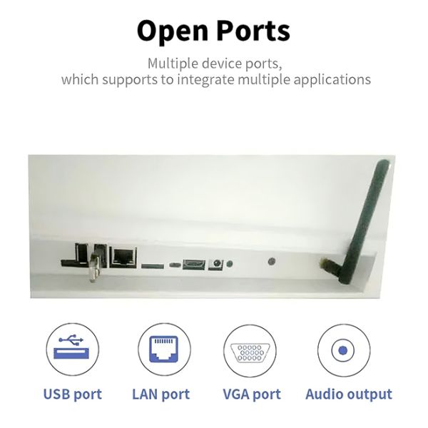 Transparent LCD Display Case 49 Inch With Interactive Touch Showcase 1920×1080