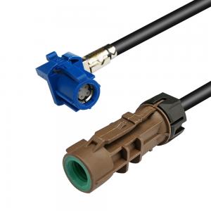  Waterproof HSD Cable Assembly Female Connector 4 Pin High Speed Data Cable Manufactures