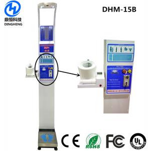  Electronic BMI Body Fat Calculator Machine , Ultrasonic Health Scale Height Weight Manufactures