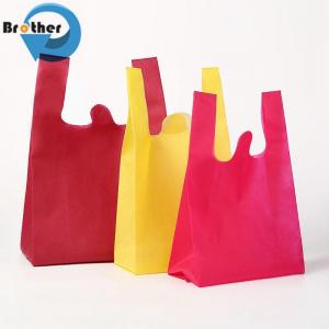  Wholesale Customizable Eco-Friendly Non-Woven Bag Packing Bag PP Woven Fabric Bag Shopping Bag Tote Bag U-Cut Bag Manufactures