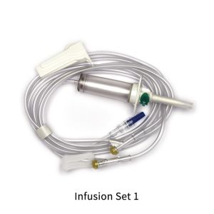 China Medical Single Iv Infusion Giving Set Infusion Set With Burette on sale