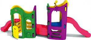  plastic outdoor play house small children slide play set for toddler to play Manufactures
