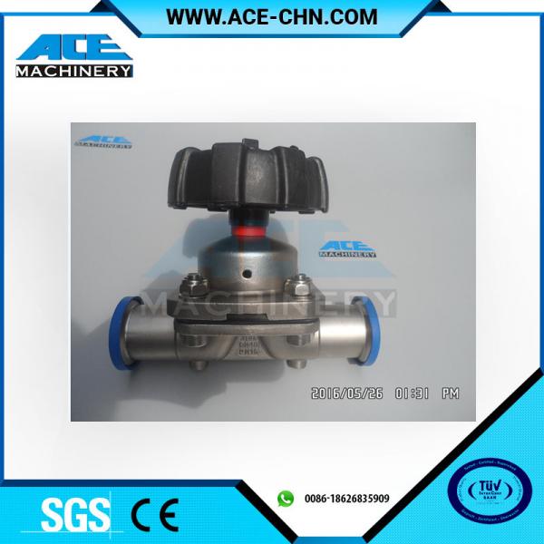 Quality Stainless Steel Manual Type Tank Bottom Valve 3 Way DN40 OD 1.5" Stainless Steel 316 Sanitary Diaphragm Valve for sale