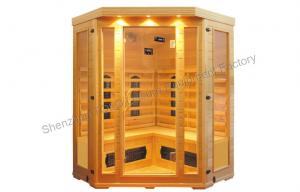China Bench carbon fiber sauna cabin , electric 4 person sauna for outdoor on sale