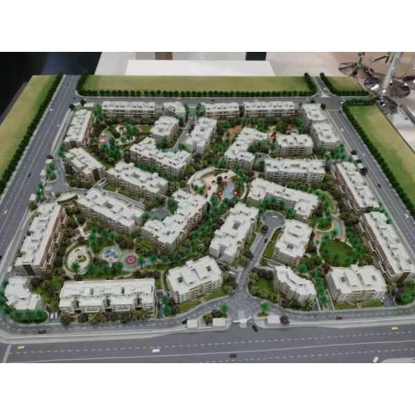 Mini Plastic Architectural Model , LED Light Physical Model Architecture