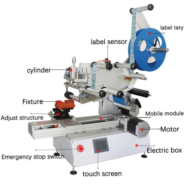 High Precision Electric Driven Type Round Flat Bottle Labeling Machine for Food Cans