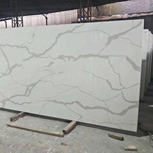  Cut - To - Size Artificial Quartz Stone , White Quartz Kitchen Worktops Manufactures