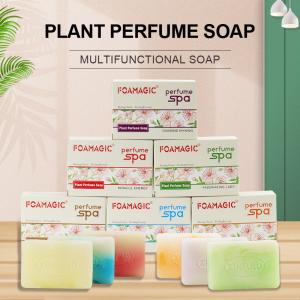 China ODM Organic Handmade Soap Perfume Plant Essential Oil Whitening Body Bath Toilet Soap on sale