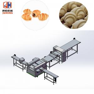 China Industrial Unbaked Croissant Making Machine Butter Croissant Dough Cutter Equipment on sale