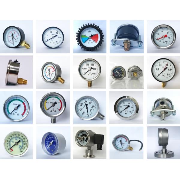 40mm 4 MPa 600 psi Radial Mounting Stainless Steel Pressure Gauge Liquid Fillable