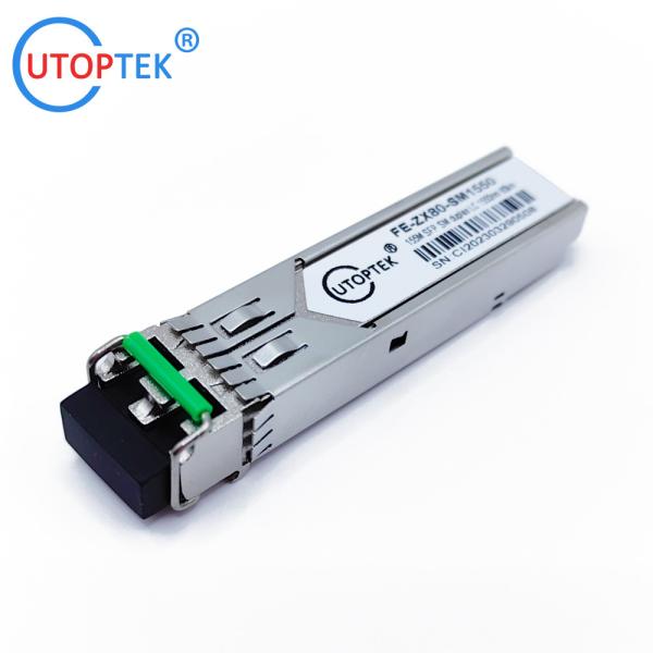 155M Dual LC SFP 80km 1550nm SFP Transceiver Module for ZTE/Cisco/Huawei/HPE/Aruba/Mikrotik
