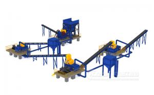  High Fineness Unscreened Crushing Line Equipped With Dust Collector Manufactures