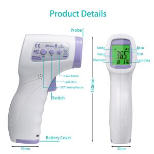  Baby Body Temperature Digital Infrared Thermometer Gun Fever Measure Adult Kids Forehead Non contact LCD IR Thermometer Manufactures