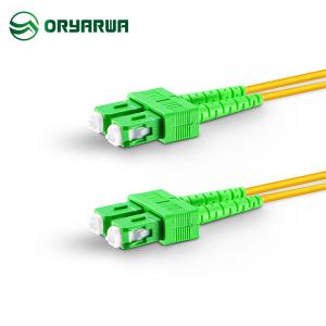 SC APC To SC APC Duplex Single Mode Patch Cord LSZH PVC