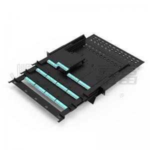 China 144C MPO Patch Panel Sliding Type Full Loaded With 12C MPO-LC Cassettes SM on sale