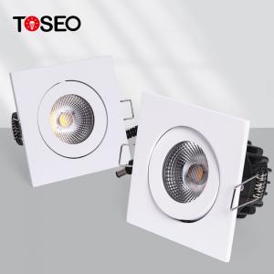  Recessed Fire Rated Spotlight Bathroom Square COB Led Downlight Manufactures