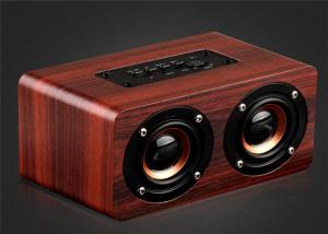  Wooden Bluetooth Stereo Speaker 10W Wireless Portable Speaker Dual Loudspeakers HIFI Subwoofer with Mic TF Card Slot AUX Manufactures