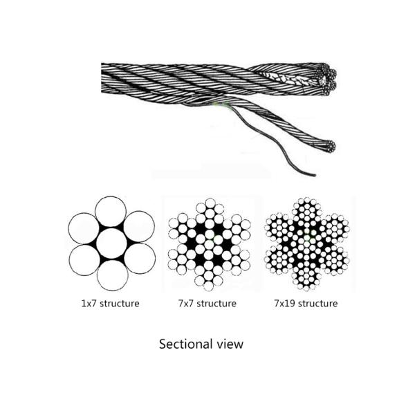 Aisi304 Ss Cable Mesh 3.2mm Flexible Woven Wire Mesh For Stairs And Balcony