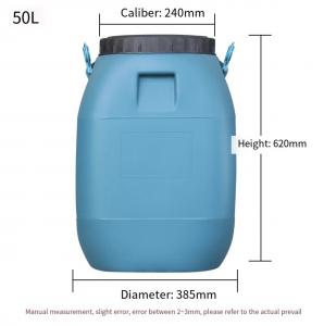 China Customized HDPE Plastic Container Square 50L With Screw Lid Handle on sale