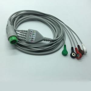 China Mindray 5 Lead ECG Cables And Leadwires For ECG Monitor AHA Cable Color Coding on sale