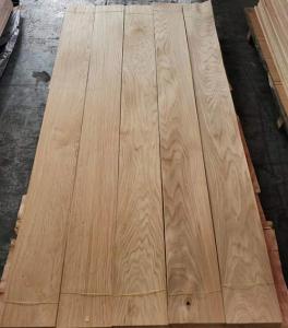  190mm Wood Flooring Veneer 8% Moisture Plain Sliced White Oak Manufactures