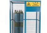 Heavy Duty Metal Gas Bottle Storage Cage Lockable Cage For Gas Bottles