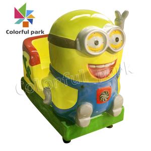 Buy cheap Minion Themed Kid Arcade Machine , MP5 Video Game Kiddie Ride On from wholesalers