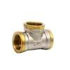 China Customized Brass Copper Female 3 Way Threaded Equal Tee Pipe Fitting on sale
