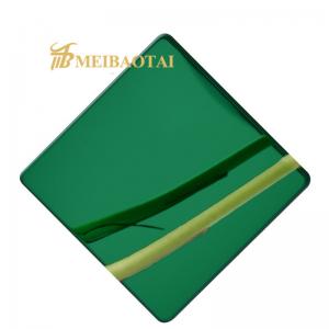 China mirror finish Coloured Stainless Steel Sheet SUS316L Material 0.3mm Thick on sale