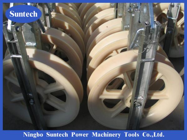 Quality Overhead Line Single Sheave Conductor Stringing Triple Pulley Block for sale