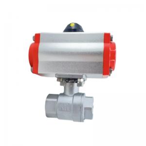  Water Media 2PC Pneumatic Ball Valve PN1.0-32.0MPa SS304/316/Wcb Investment Casting Manufactures