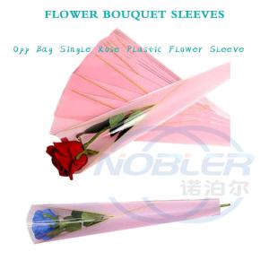 China Waterproof Flower Bouquet Sleeves Plastic Flower Wrapping Sleeve on sale