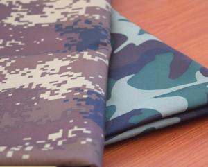  Composite Polyester Camo Material Fabric , Printed Waterproof Camouflage Material Manufactures