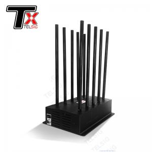 China Custom 100W Mobile Network Jammer Device , 10 Antenna Gps Frequency Jammer on sale