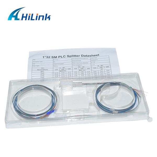 1X32 PLC Optical Splitter Fanout Bare Fiber 0.9mm Single Mode Without Connector