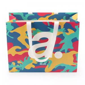  Custom Graffiti Boutique Clothing Recycled Paper Bags With Handles Manufactures