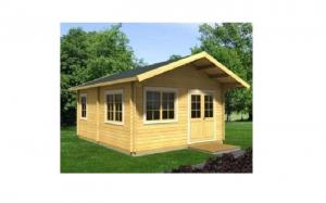  Eco-friendly Outdoor Wooden House , 630*450cm Log Cabin Wooden House Manufactures