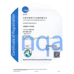 Jiangyin Centersky Electric Appliance Co., Ltd. Certifications