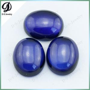  High Temperature Resistant corundum blue sapphire cabochon gemstone wholesale Manufactures