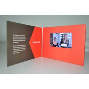  MP3 / WAV Format LCD Video Greeting Card , Video In Print Brochure Manufactures